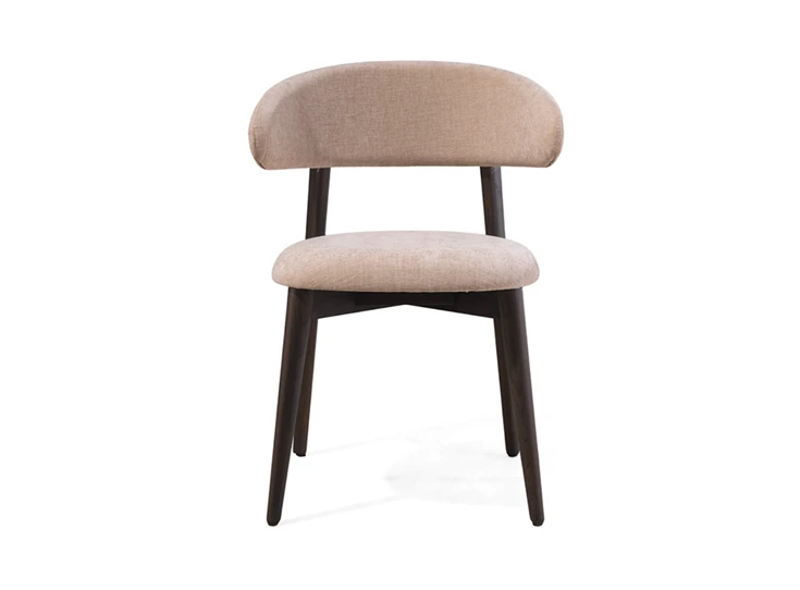 Front Armstoel Isu donker eik hout Crest Tables to Love Karat