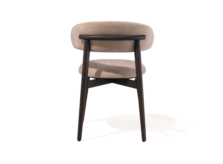 Achterkant Armstoel Isu donker eik hout Crest Tables to Love Karat