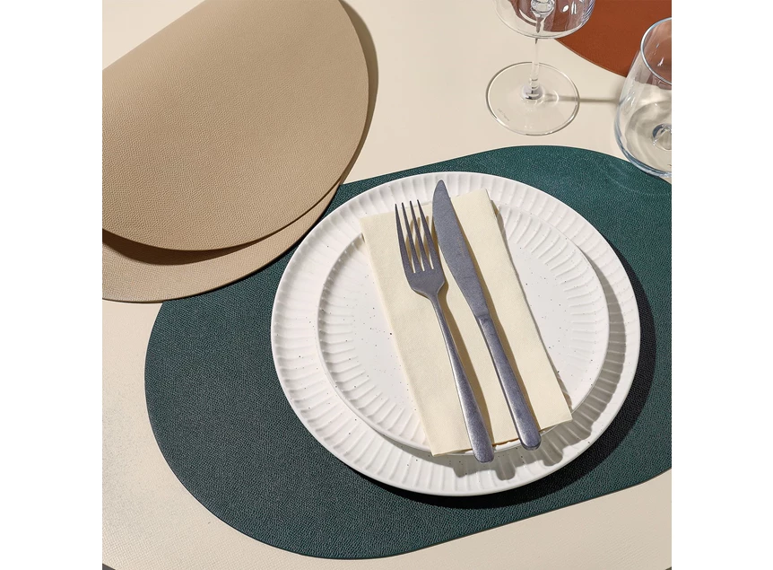 Ora gloss plat bord Ø21cm sfeer