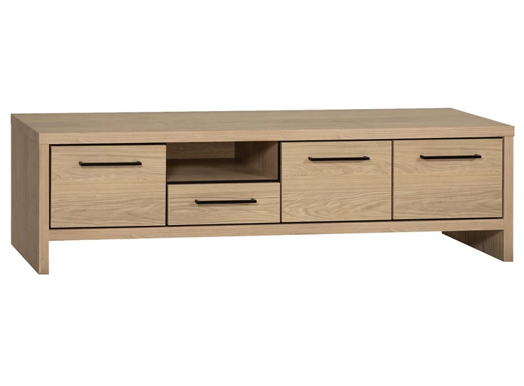 5310 Savannah TV kast in Lamulux Blond Oak 3 deuren 1 lade 1648x600.jpg
