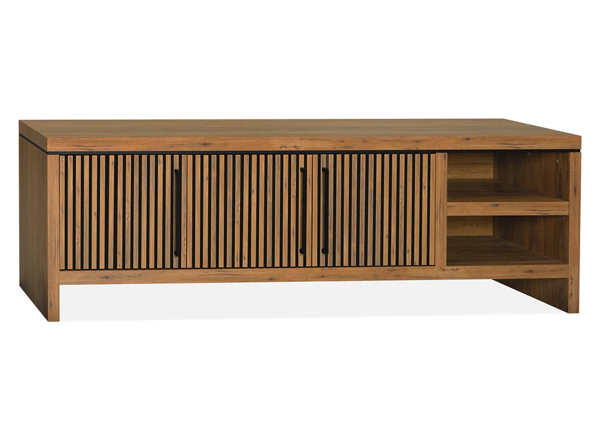 5196 TV kast groot Madura 1648x600 3 deuren 2 open vakken lamulux sheesham.jpg