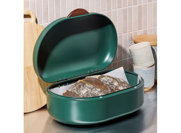 Crust groen broodtrommel 40x29xh19cm sfeerfoto