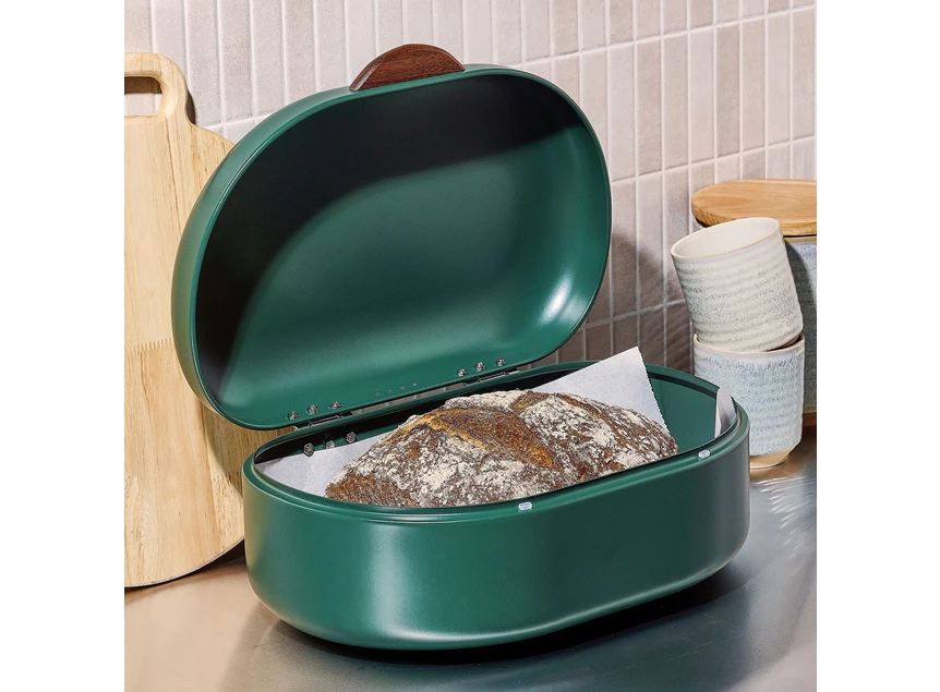 Crust groen broodtrommel  40x29xh19cm sfeerfoto