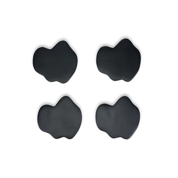 Charm glasonderzetter organisch zwart - set4