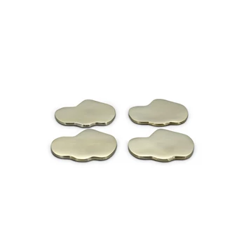 Charm glasonderzetter organisch goud - set4