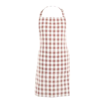 Schort Gingham roze