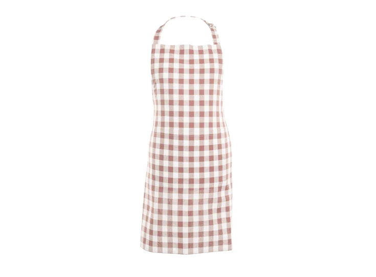 Schort Gingham roze