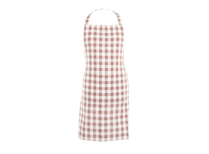 Schort Gingham roze