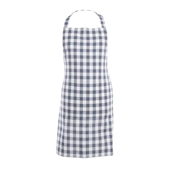 Schort Gingham blauw