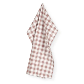 Keukenhanddoek Gingham roze - set2