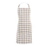 Schort Gingham taupe