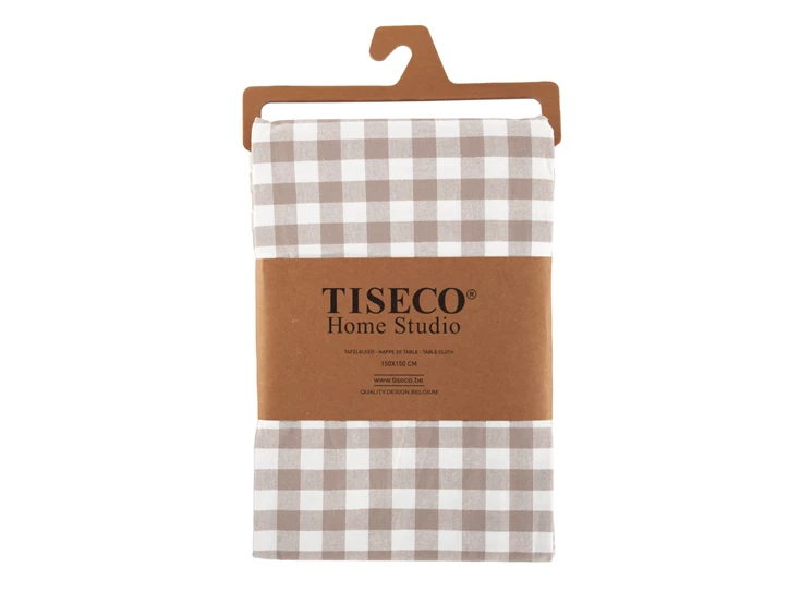 Tafelkleed Gingham taupe