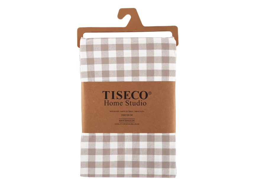 Tafelkleed Gingham taupe