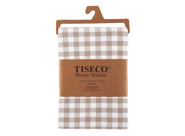 Tafelkleed Gingham taupe