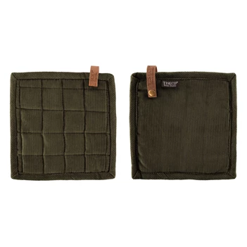 Pannenlap Velmar olijfgroen - set2