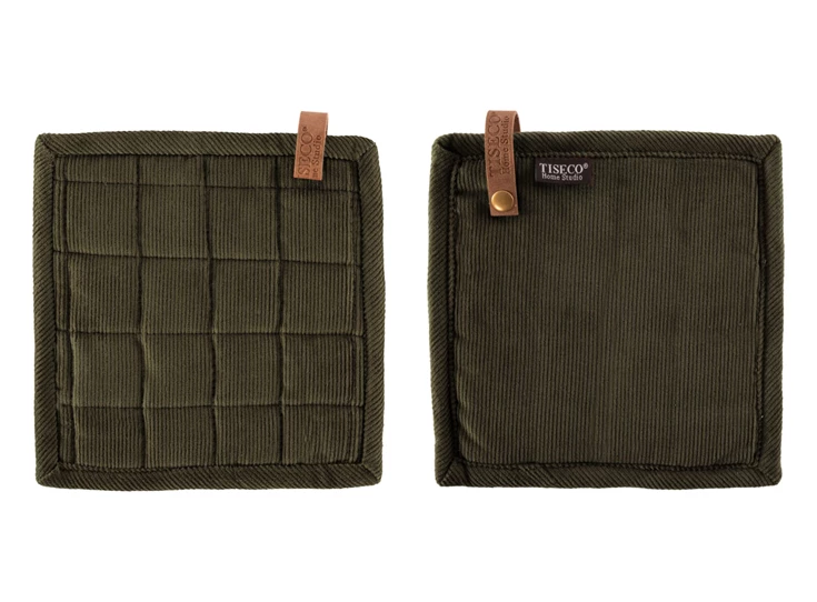 Pannenlap Velmar olijfgroen - set2