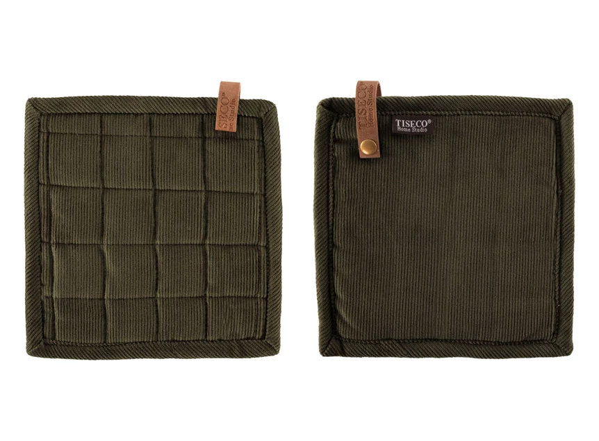 Pannenlap Velmar olijfgroen - set2