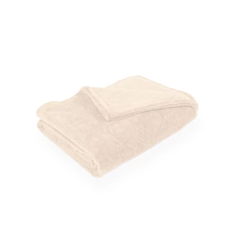 Plaid PIPPA – jacquard flanel – 150x200 cm, ivoor