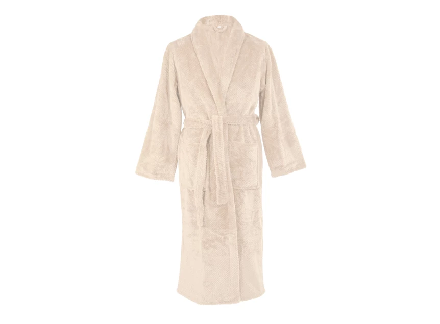 Bathrobe Jacquard flanel Pippa S/M ivoor