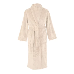 Bathrobe Jacquard flanel Pippa L/XL ivoor