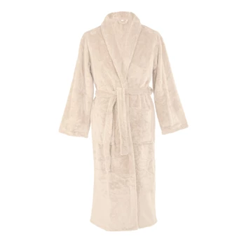Bathrobe Jacquard flanel Pippa L/XL ivoor