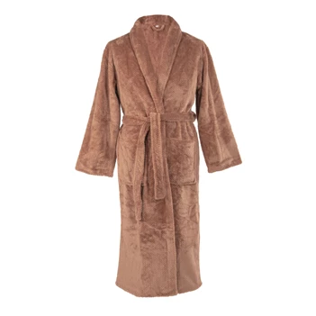 Bathrobe Jacquard flanel Pippa L/XL mokka.jpg