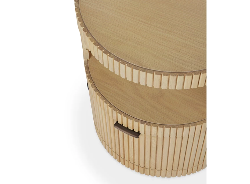 Bovenkant Bureau ladekast Oak Boomerang Drawer Unit 50793 Ethnicraft