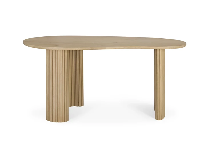 Front Bureau Oak Boomerang Desk 50794 Ethnicraft