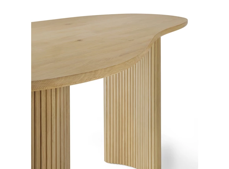 Zijkant Bureau Oak Boomerang Desk 50794 Ethnicraft