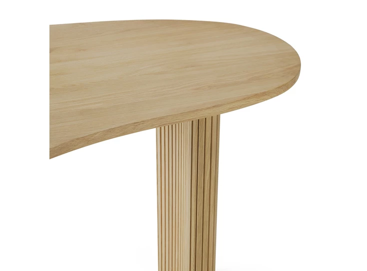 Organisch Bureau Oak Boomerang Desk 50794 Ethnicraft