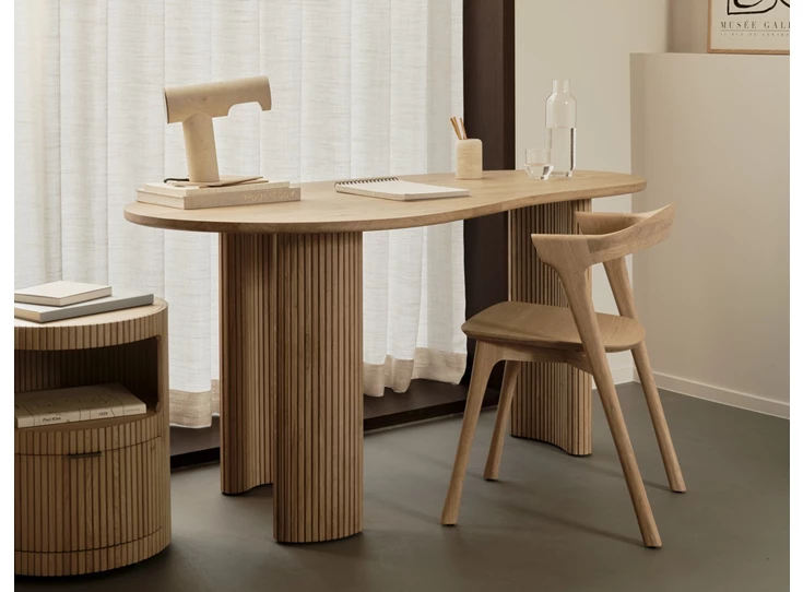 Sfeerfoto Bureau Oak Boomerang Desk 50794 Ethnicraft