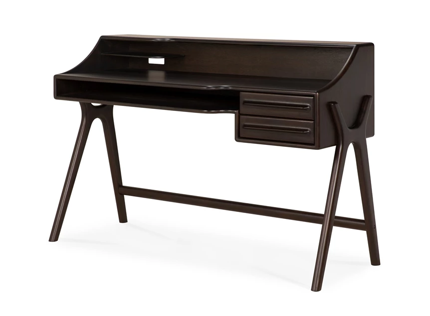 Bureau Mahogany Flow Rose Brown Desk 35089 Ethnicraft