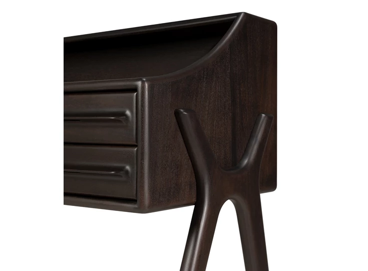 Lades Bureau Mahogany Flow Rose Brown Desk 35089 Ethnicraft