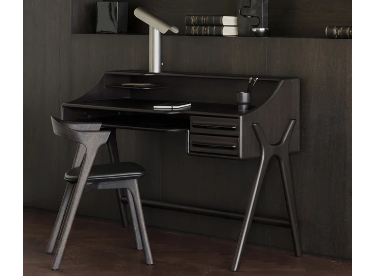 Sfeerfoto Bureau Mahogany Flow Rose Brown Desk 35089 Ethnicraft