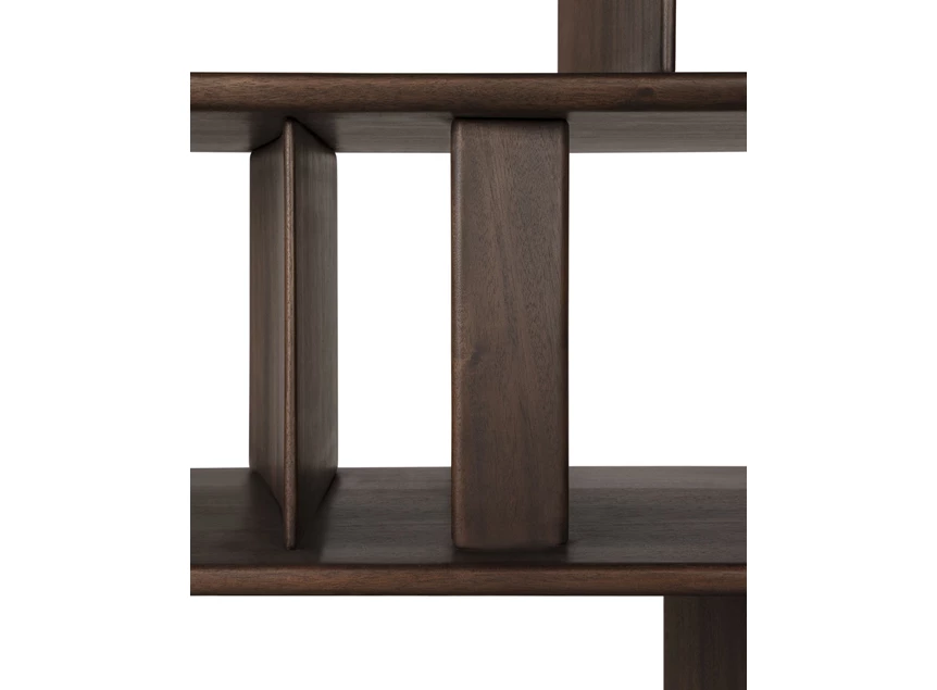 Tussenverdeling Boekenrek Mahogany Block Espresso Rack 35176 Ethnicraft