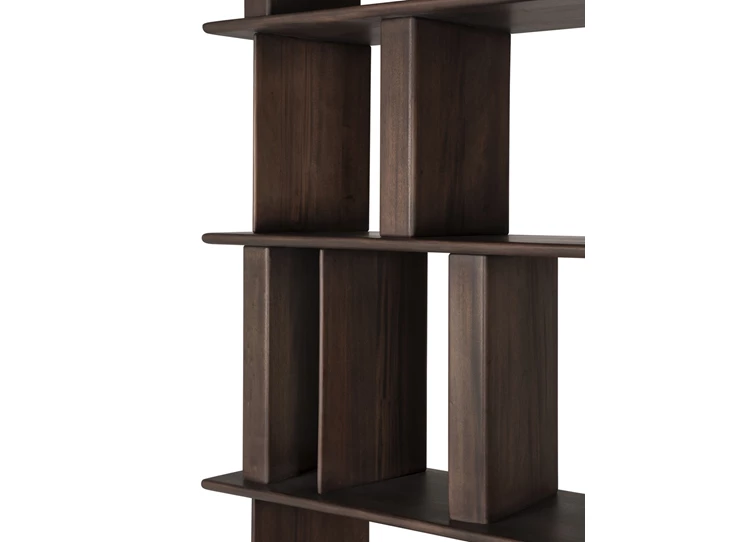 Schappen Boekenrek Mahogany Block Espresso Rack 35176 Ethnicraft