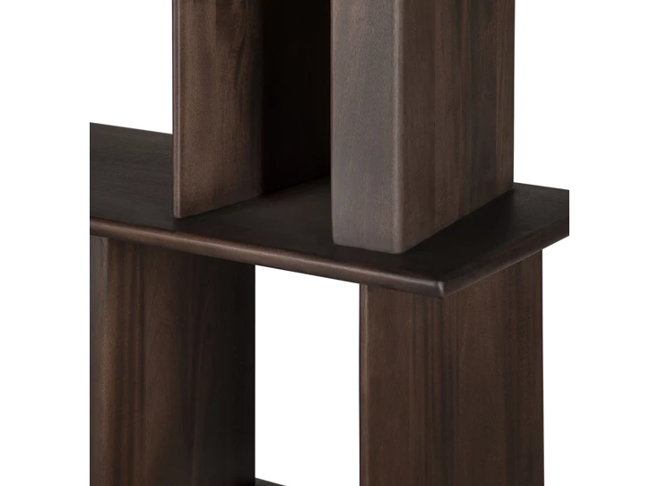 Rand Boekenrek Mahogany Block Espresso Rack 35176 Ethnicraft