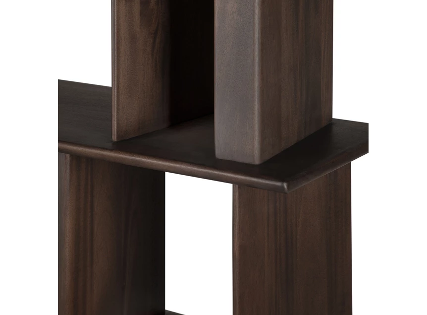 Rand Boekenrek Mahogany Block Espresso Rack 35176 Ethnicraft