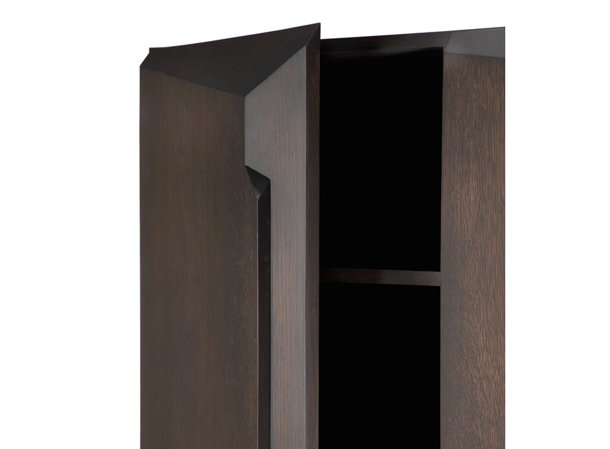 Zijde open Barkast Oak Stairs Brown Cupboard 50441 Ethnicraft