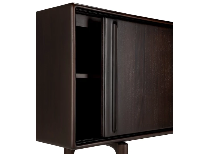 Open Dressoir Mahogany Flow Rose Brown Sideboard 35086 Ethnicraft