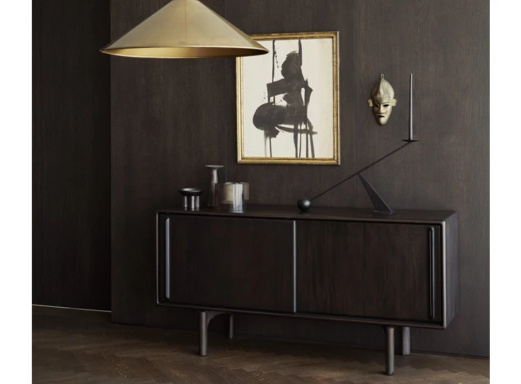 Sfeerfoto Dressoir Mahogany Flow Rose Brown Sideboard 35085 Ethnicraft