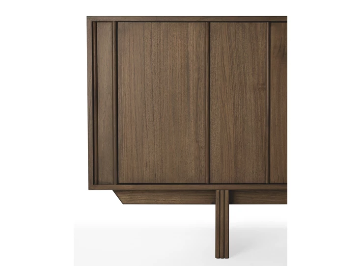 Lambrisering Dressoir Teak Pillar Wild Brown Sideboard 14323 Ethnicraft