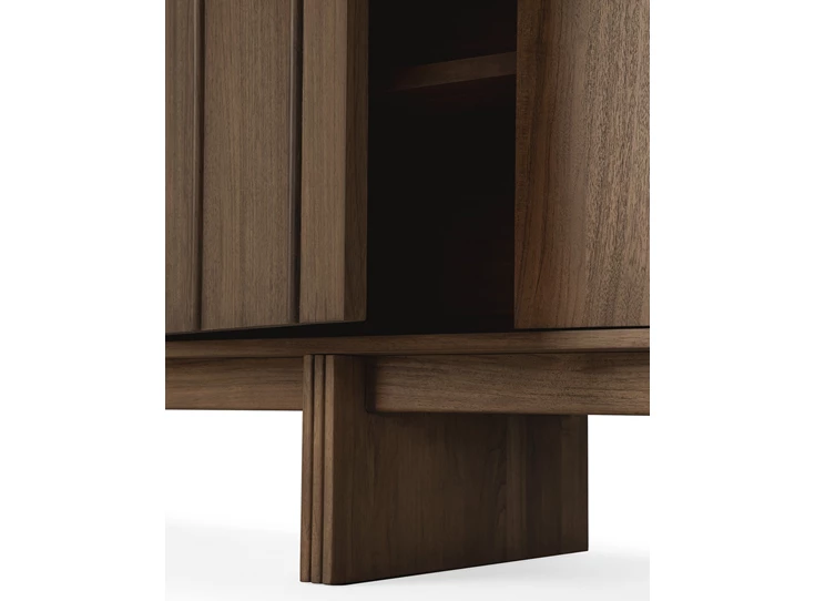 Deur open Dressoir Teak Pillar Wild Brown Sideboard 14323 Ethnicraft