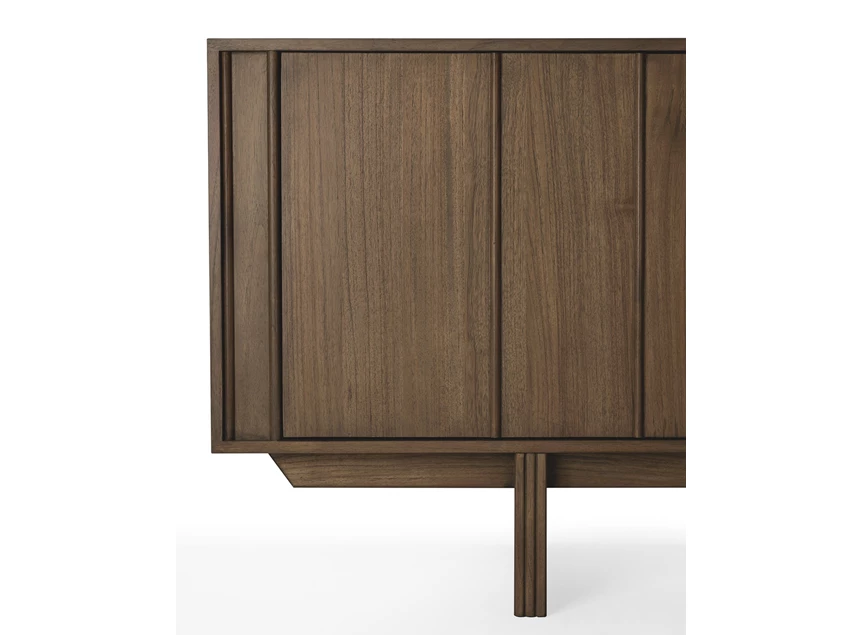 Lambrisering Dressoir Teak Pillar Wild Brown Sideboard 14322 Ethnicraft