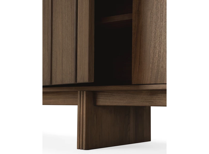 Deur open Dressoir Teak Pillar Wild Brown Sideboard 14322 Ethnicraft