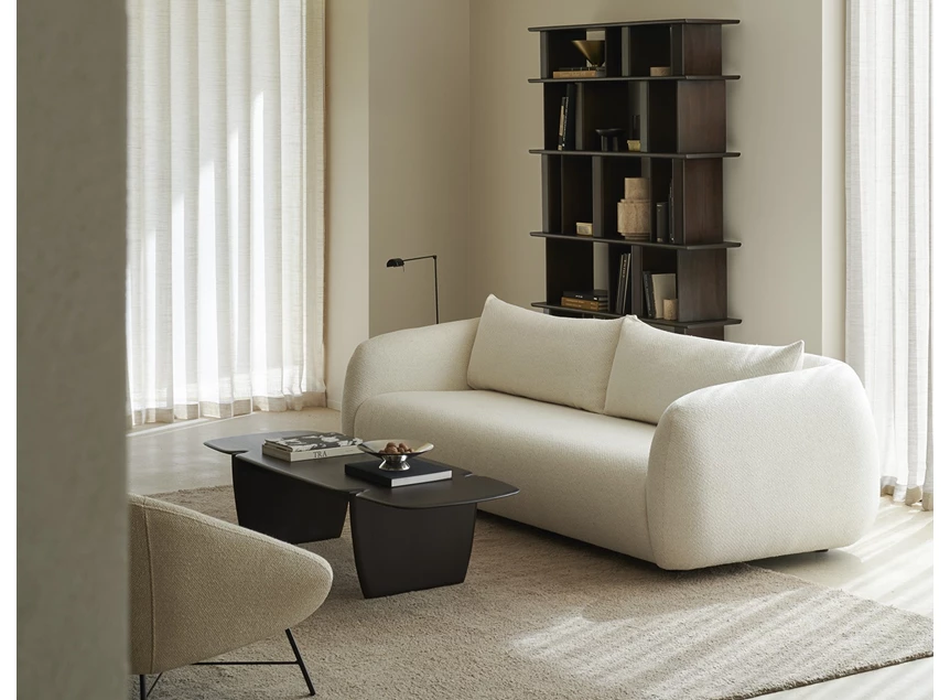 Sfeerfoto Salon canapé 3-zit Sofa Contour Chalk 21403 Ethnicraft