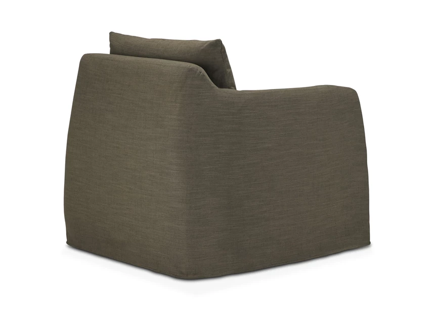 Achterkant Bijzetzetel Lounge Weave Green 21411 Ethnicraft