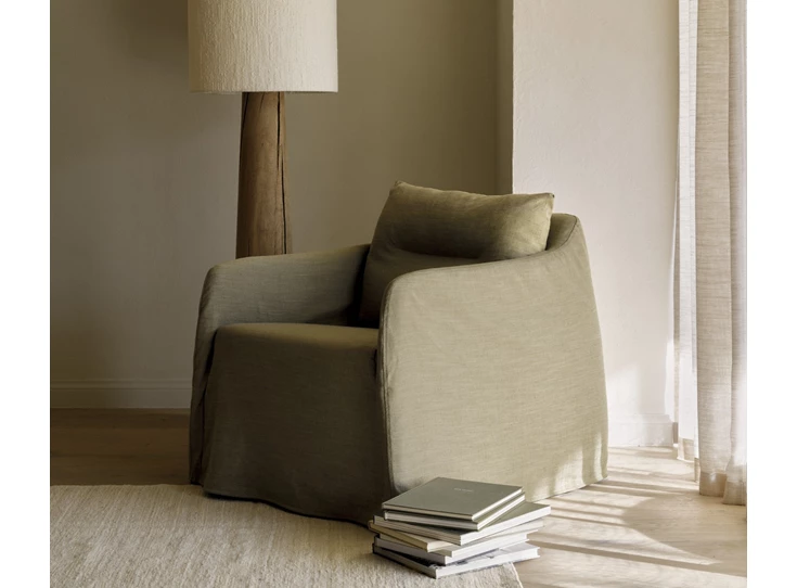 Sfeerfoto Bijzetzetel Lounge Weave Green 21411 Ethnicraft