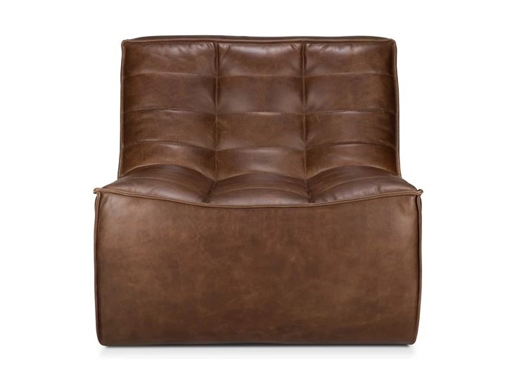 Front Salon 1-zit Sofa N701 Chestnut 1 Seater 20289 Ethnicraft