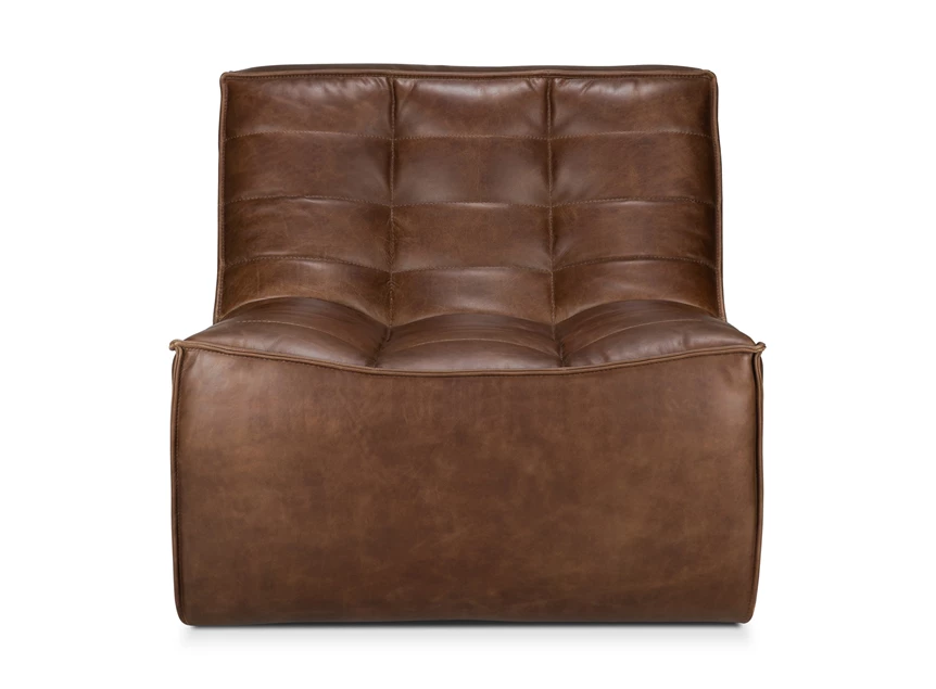 Front Salon 1-zit Sofa N701 Chestnut 1 Seater 20289 Ethnicraft